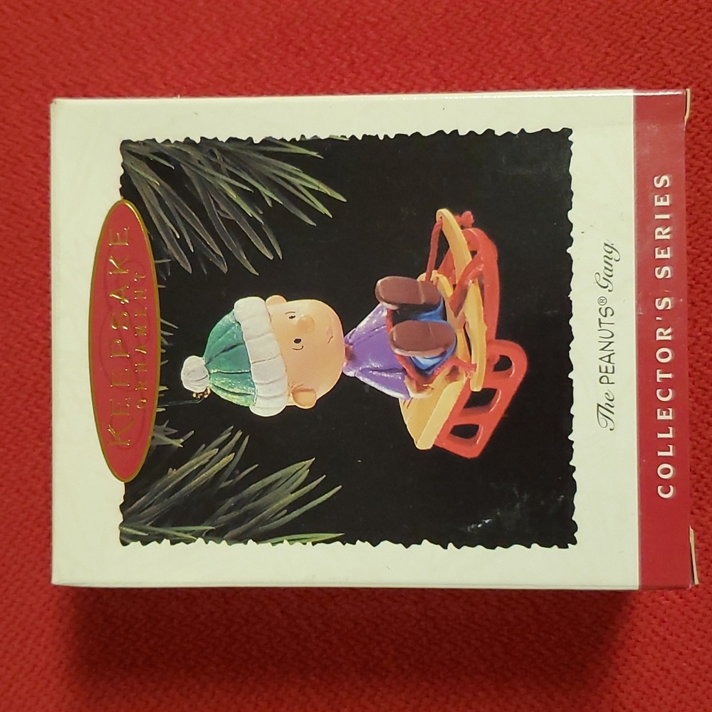 The Peanuts Gang LINUS @1995 Hallmark Keepsake ornament Collector's Series NIB